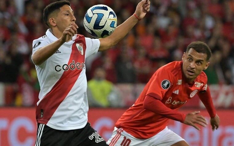 Internacional na Libertadores. (Foto: NELSON ALMEIDA / AFP)