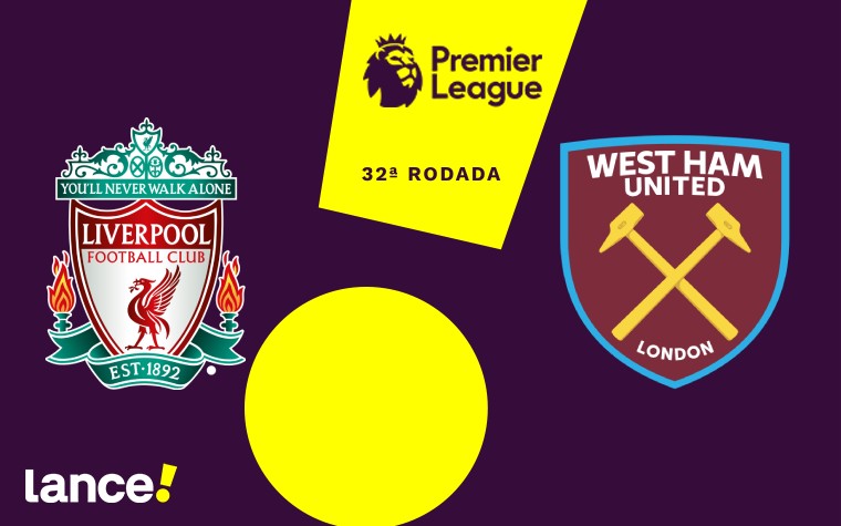 Liverpool x West Ham pela Premier League (Arte: Lance!)