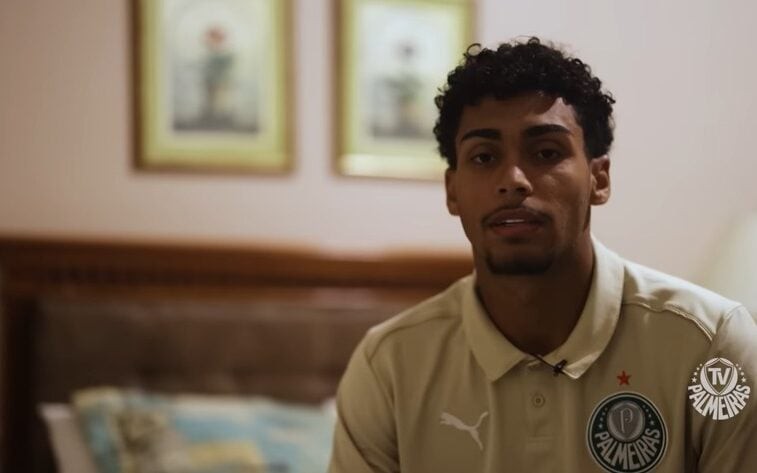 Luighi em entrevista à TV Palmeiras (Foto: Reprodução)