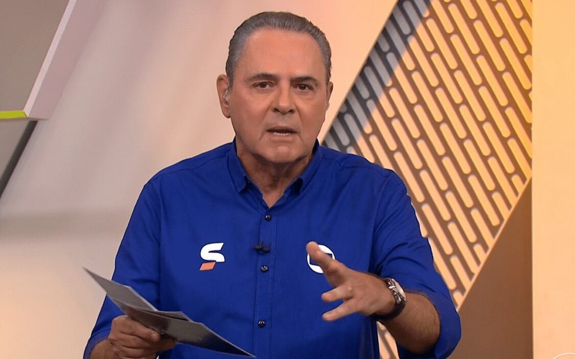 Luís Roberto narrou a estreia de Ancelotti pela Seleção (Foto: Reprodução)