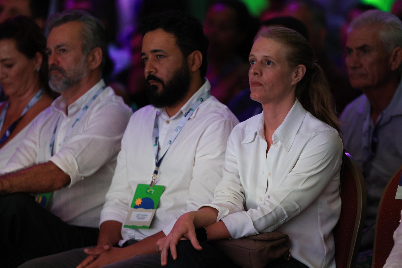 Luísa Barreto esteve, ao lado de Zema, em evento do Podemos, que já lançou o senador Carlos Viana como pré-candidato à PBH