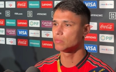 Luiz Araújo concede entrevista na véspera de Flamengo x Bayern pelo Mundial de Clubes (Foto: Lucas Bayer / Lance!)