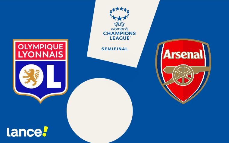 Lyon x Arsenal pela Champions League Feminina (Arte: Lance!)