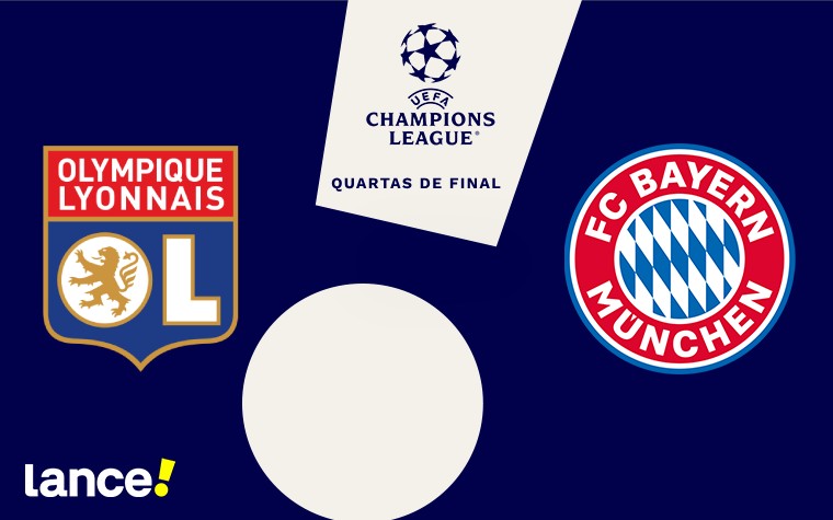 Confira todas as informações do duelo entre Lyon e Bayern, válido pela volta das quartas de final da Champions League Feminina (Foto: Arte/Lance!)