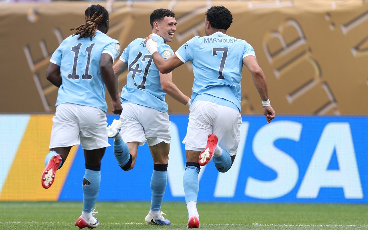 O Manchester City venceu o Wydad Casablanca, na estreia do Mundial (Foto: Charly Triballeau/AFP)
