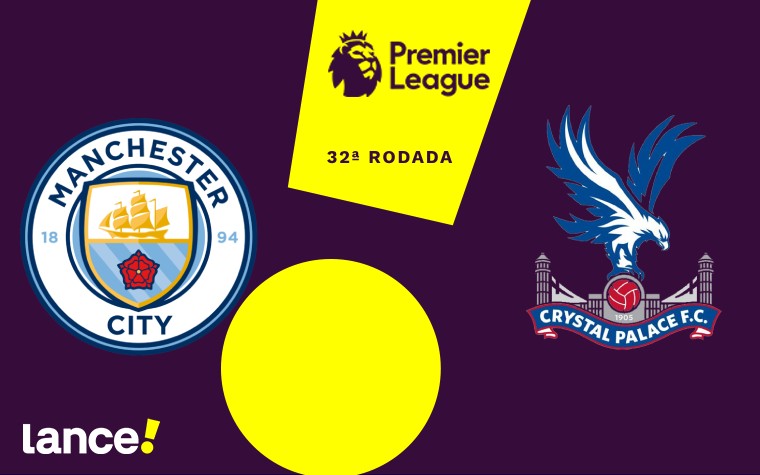Manchester City x Crystal Palace pela Premier League (Arte: Lance!)