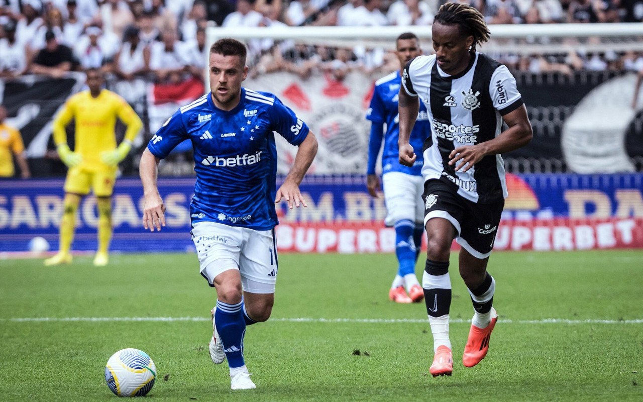 Corinthians e Cruzeiro, na Neo Química Arena, em São Paulo, pelo Brasileirão 2024 (Foto: Gustavo Aleixo/Cruzeiro)