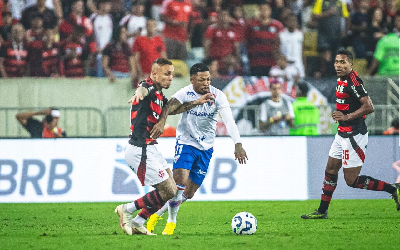 Marinho na partida entre Flamengo e Fortaleza, pelo Brasileirão (Foto: Baggio Rodrigues/Fortaleza EC)