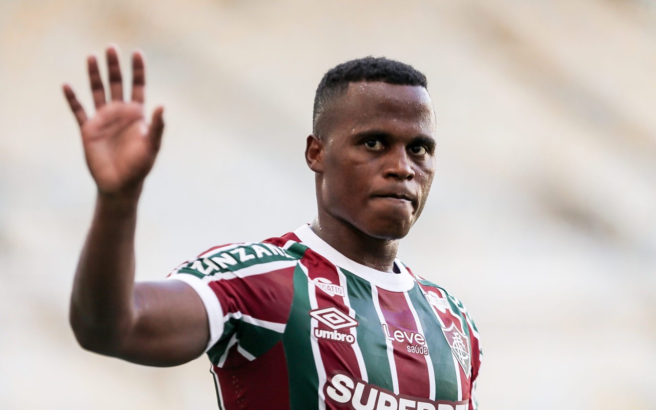 Jhon Arias durante vitória do Fluminense sobre o Nova Iguaçu, pelo Campeonato Carioca (Foto: Lucas Merçon/Fluminense FC)