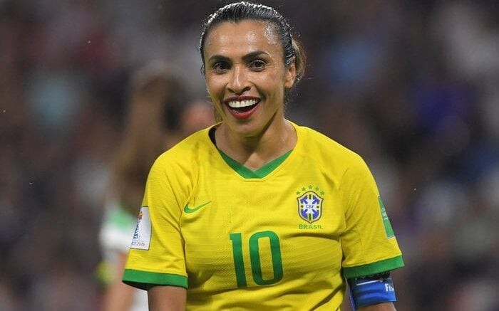 Marta foi seis vezes eleita melhor jogadora do mundo.