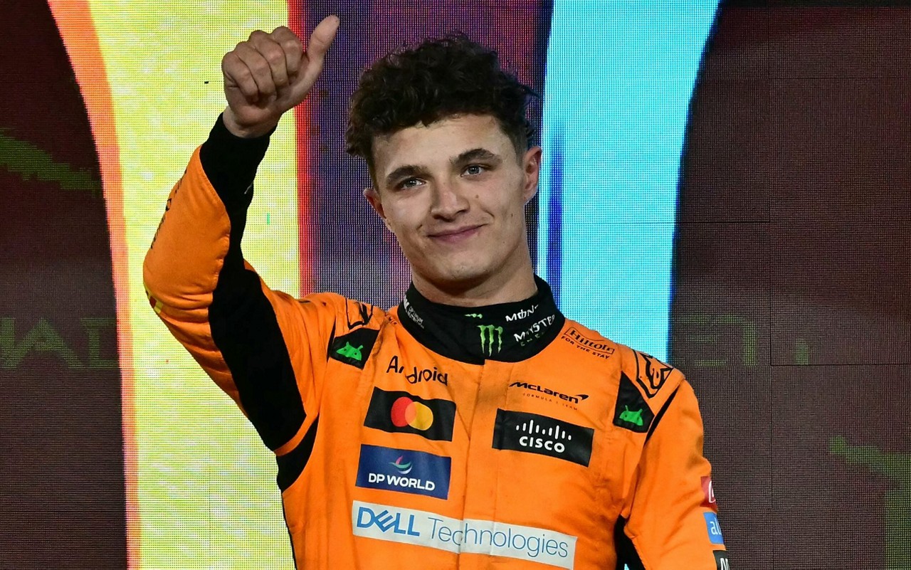 Lando Norris no GP de Abu Dhabi (Foto: Giuseppe CACACE / AFP)