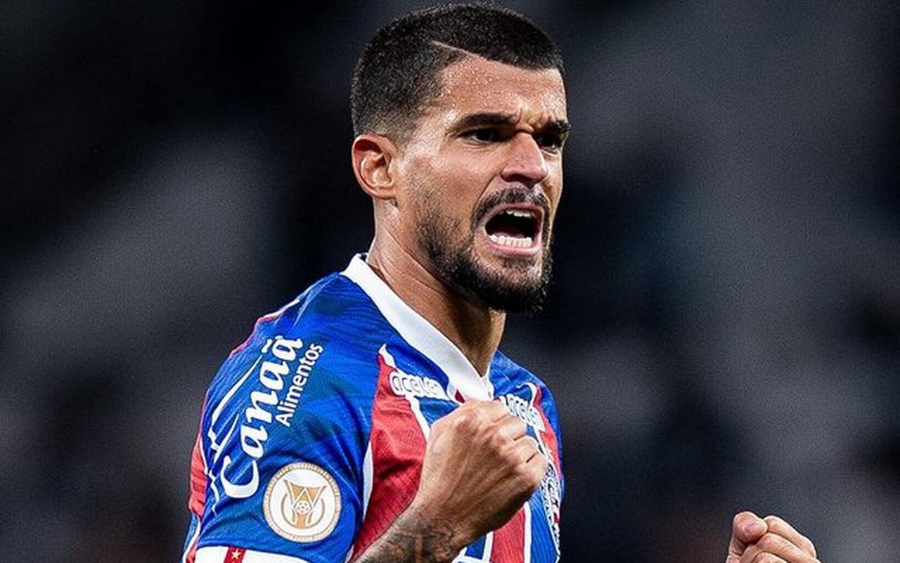 Cauly comemora gol pelo Bahia (Foto: Reprodução / Instagram)