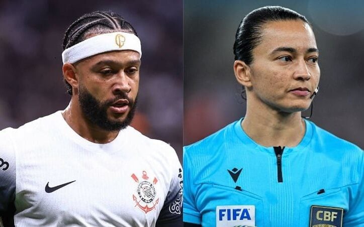 Depay repostou vídeo de abraço em Edina Alves (Foto: Marcello Zambrana/Thiago Ribeiro/AGIF)
