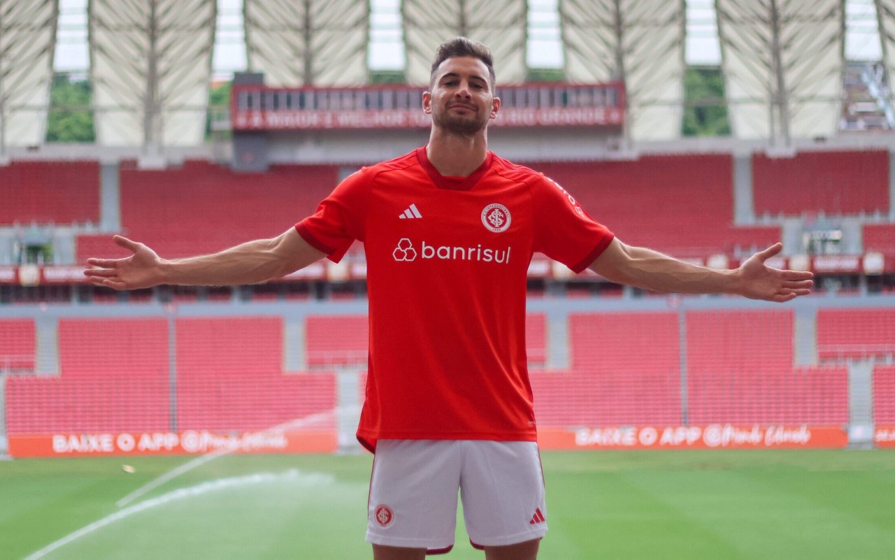 Lucas Alario chegou ao Internacional em janeiro de 2024 (Foto: Ricardo Duarte/SC Internacional)