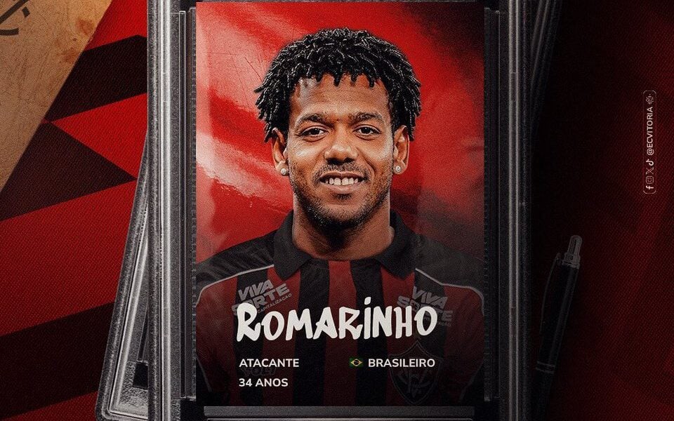 Romarinho é anunciado pelo Vitória (Foto: divulgação / EC Vitória)