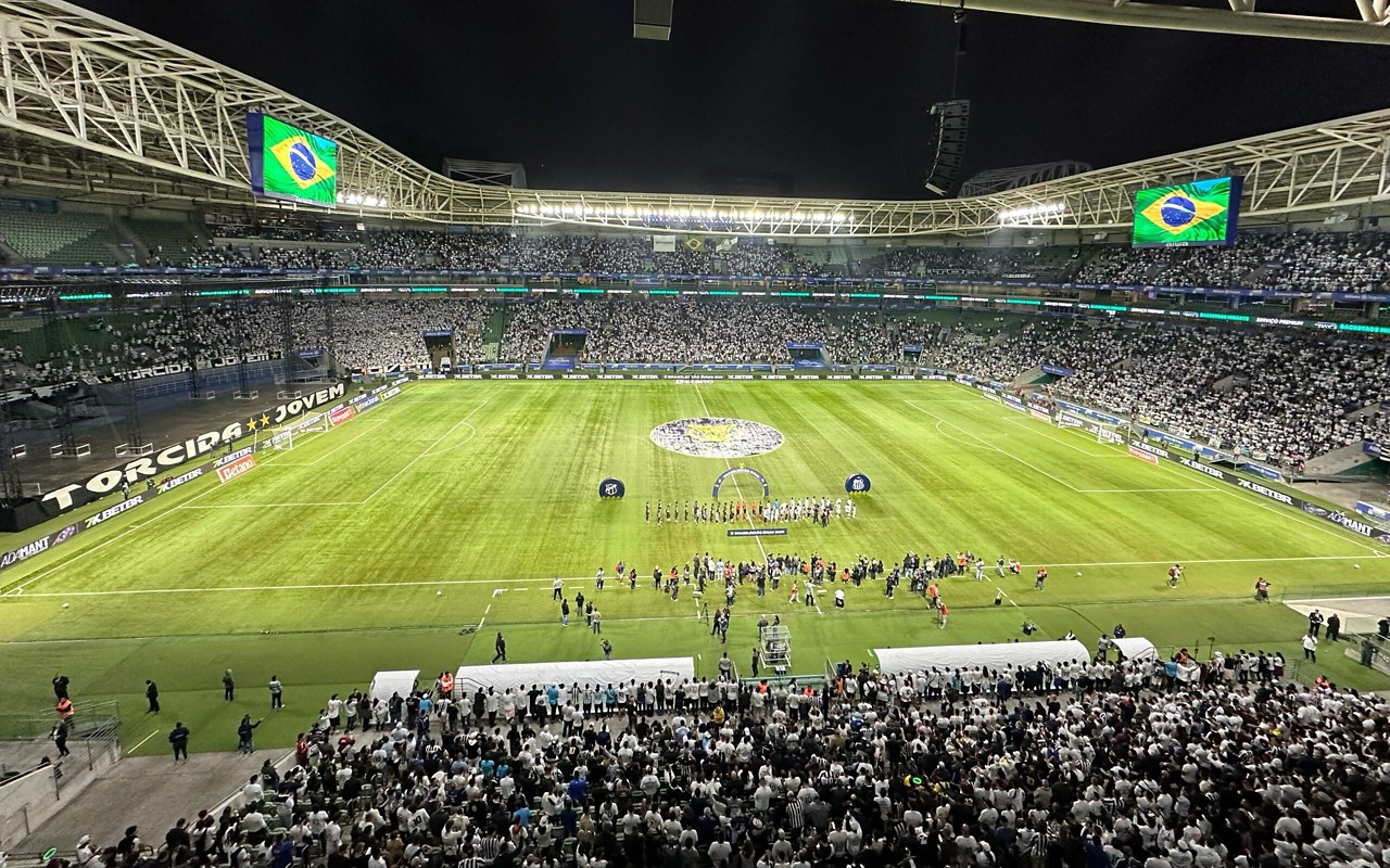 Santos bate recorde de público do Allianz Parque no Campeonato Brasileiro com 35.240 torcedores diante do Ceará. (Foto: Juliana Yamaoka/ Lance)