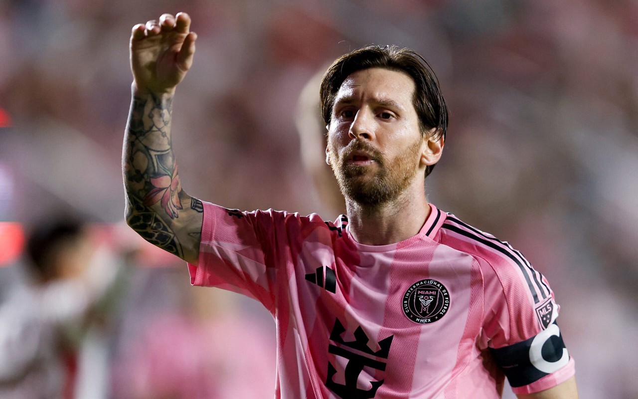 Messi em ação pelo Inter Miami (Foto: AFP)
