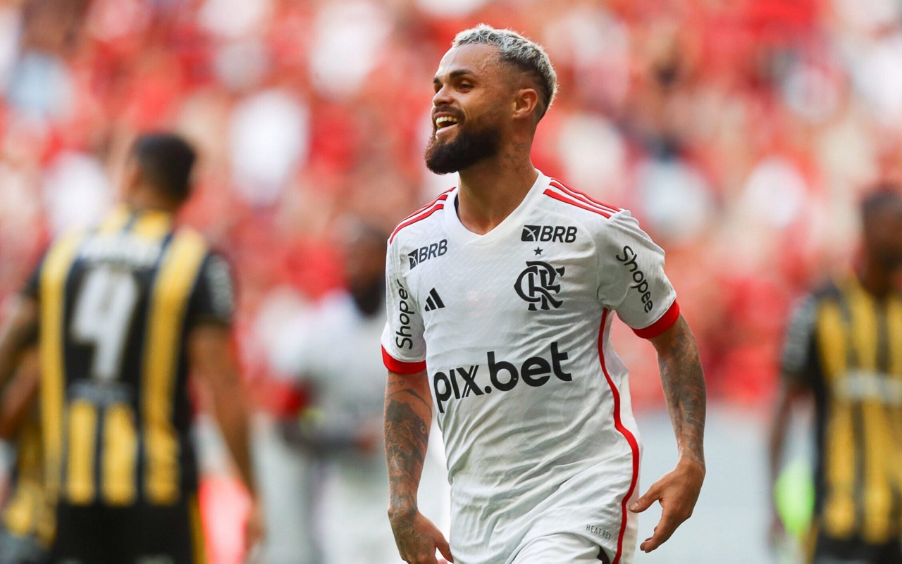 Michael durante a partida contra o Volta Redonda (Foto: Gilvan de Souza/Flamengo)