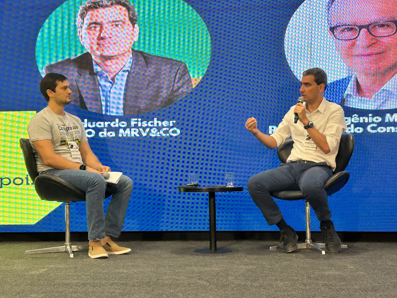 Marcelo Lapolla, Consultor Externo de Compliance Santos Futebol Clube e Sócio da Vezzi Lapolla Legal; e o CEO da MRV&CO, Eduardo Fischer 