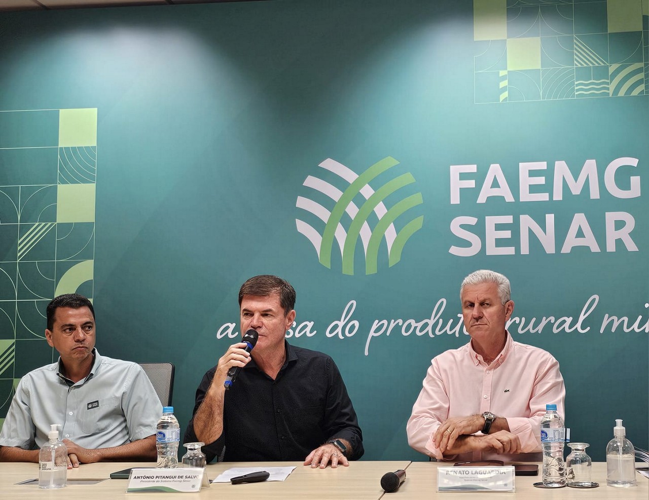 A diretoria é composta pelo vice-presidente Ebinho Bernardes; presidente do Sistema Faemg Senar, Antônio de Salvo; e o vice-presidente de finanças Renato Laguardia  