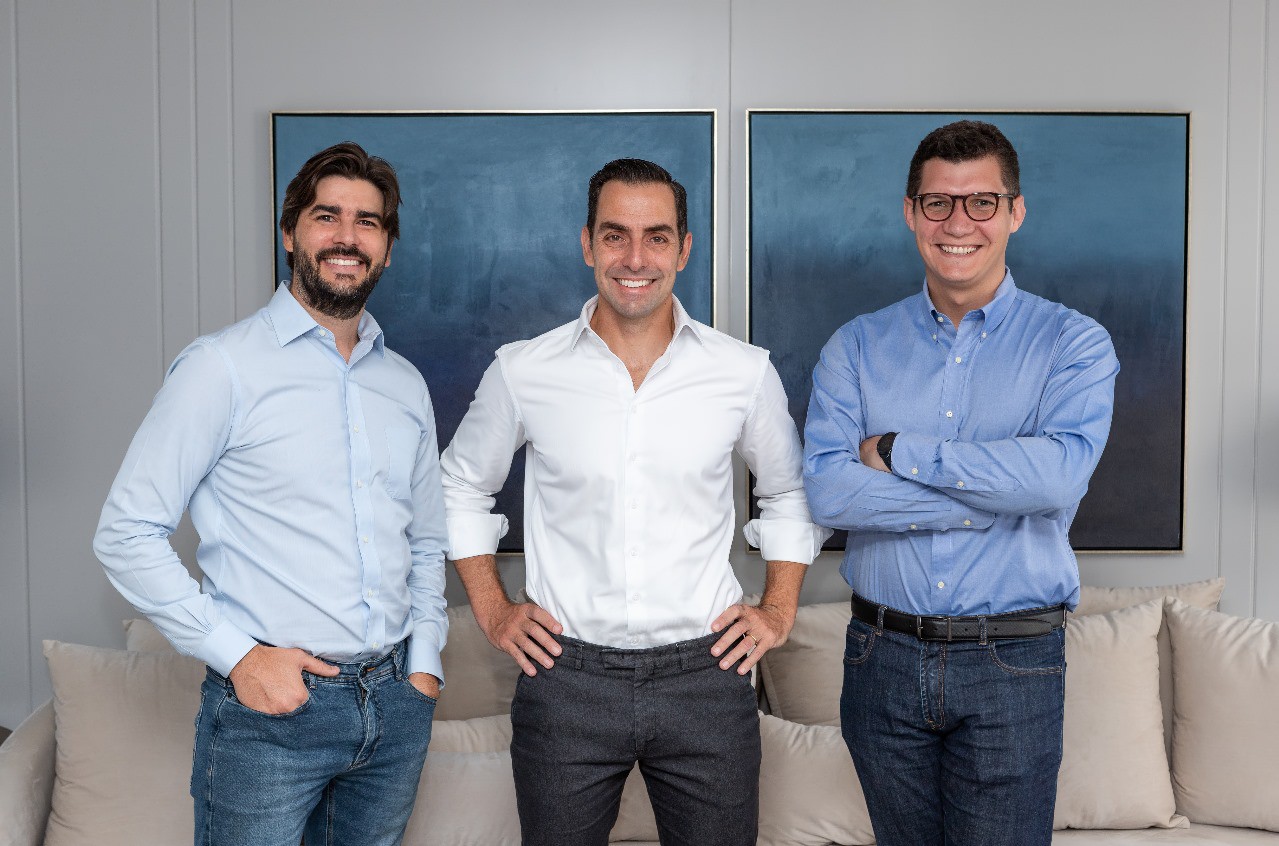 Victor Magalhães, João Vianna e Rafael Rebouças, fundadores da Invisto