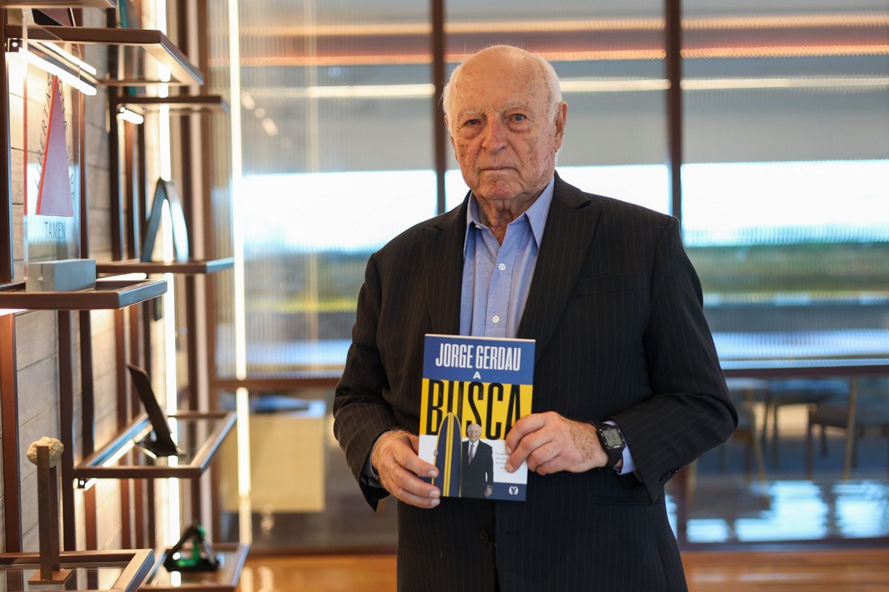 Jorge Gerdau lança hoje, 12/12,  sua autobiografia "A Busca",  às 18 h, no Museu das Minas e do Metal MM Gerdau, na Praça da Liberdade, 680, em Belo Horizonte