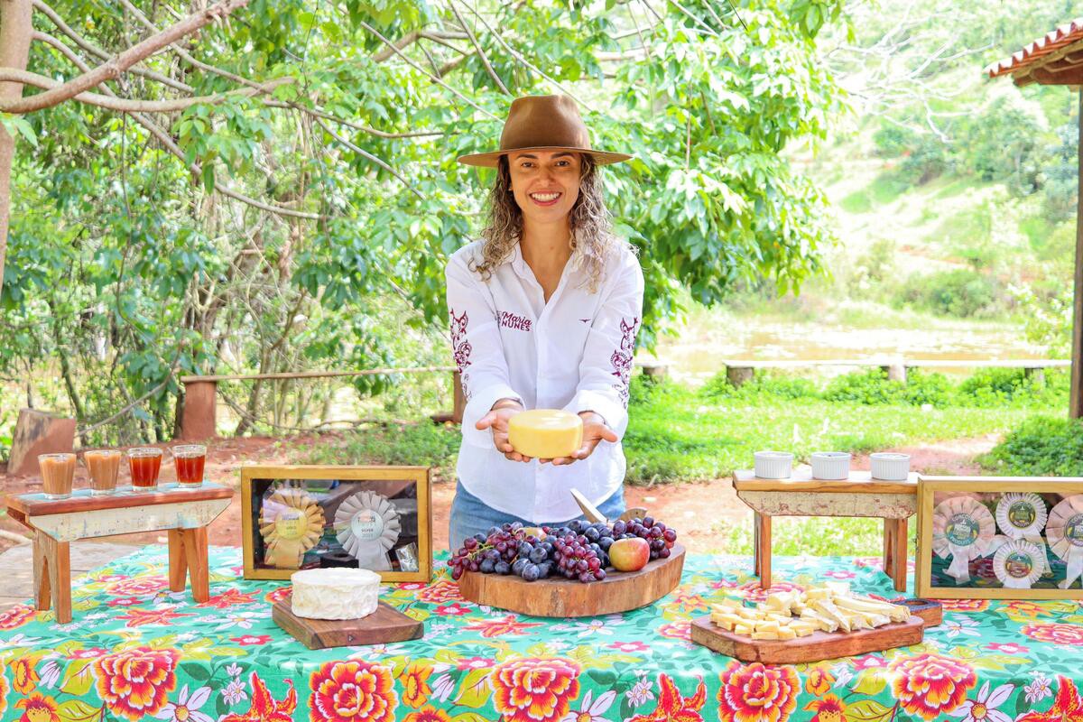 A produtora de queijos Christiane Brandão