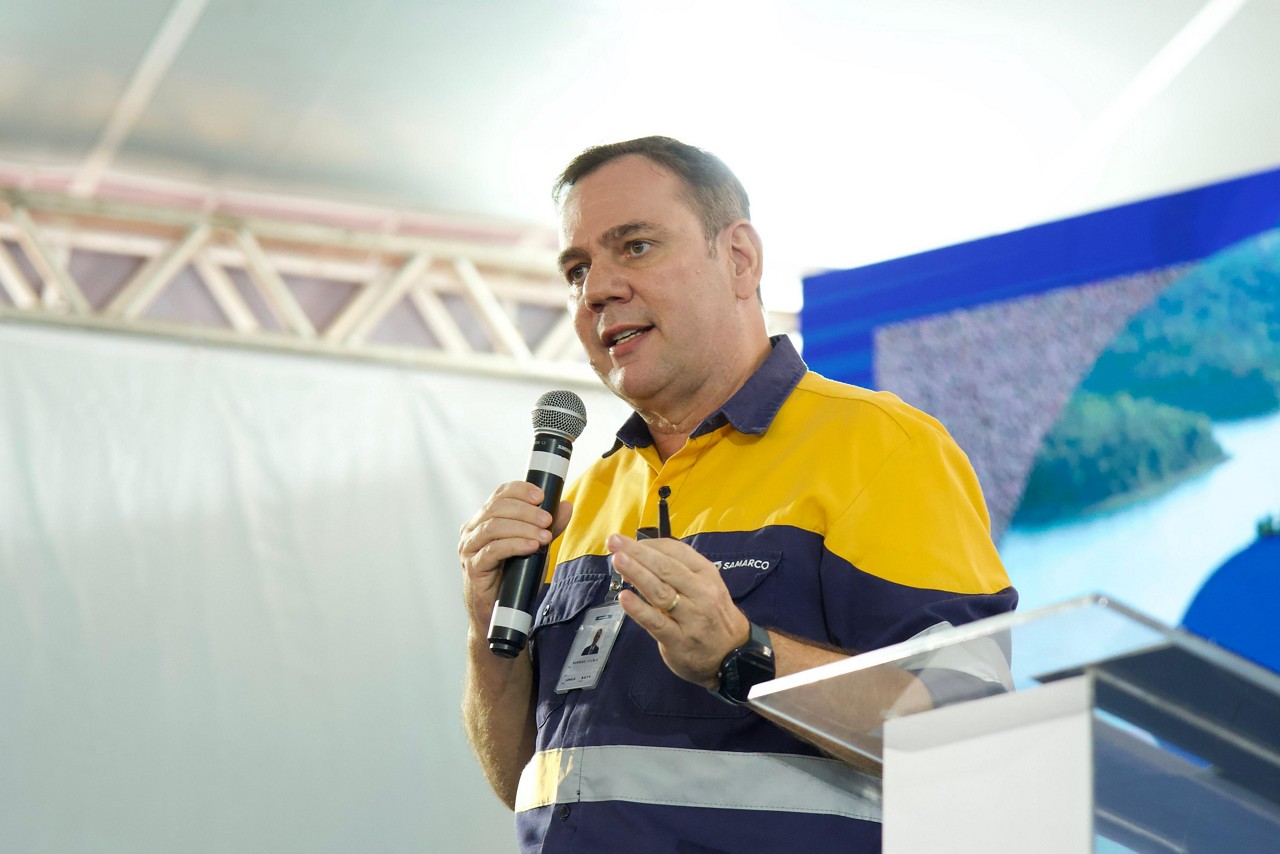 O presidente da Samarco, Rodrigo Vilela.