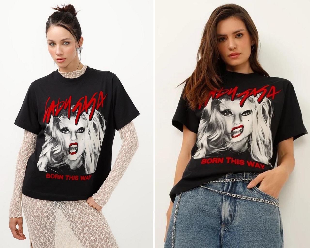 Veja um dos modelos da coleção de Lady Gaga divulgado pela C&A