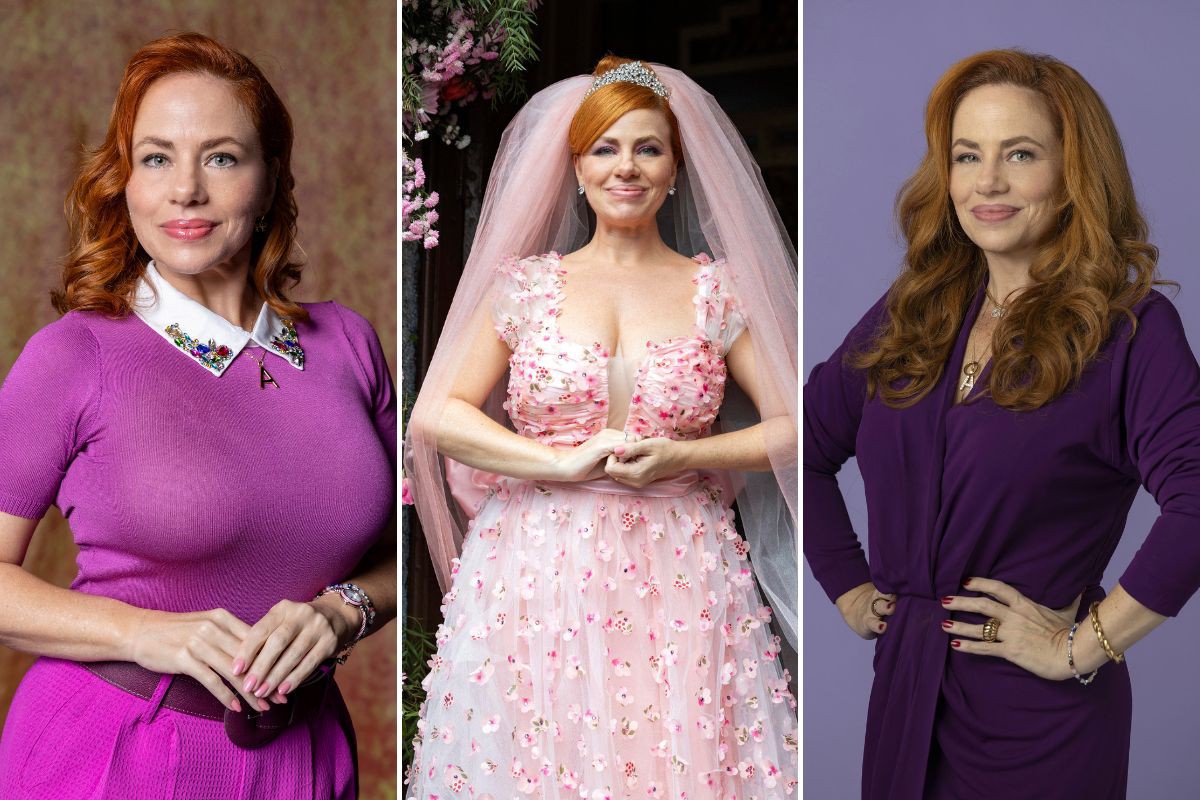 Personagem Aldeíde (Karine Teles), em Vale Tudo, é fã de look monocromáticos 