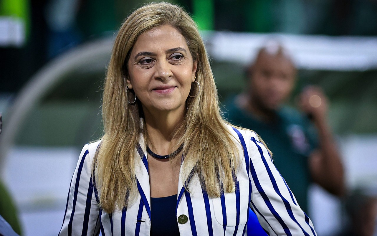 SP - SAO PAULO - 22/05/2025 - COPA DO BRASIL 2025, PALMEIRAS X CEARA - Leila Pereira presidente do Palmeiras antes de partida contra o Ceara no estadio Arena Allianz Parque pelo campeonato Copa Do Brasil 2025. Foto: Fabio Giannelli/AGIF