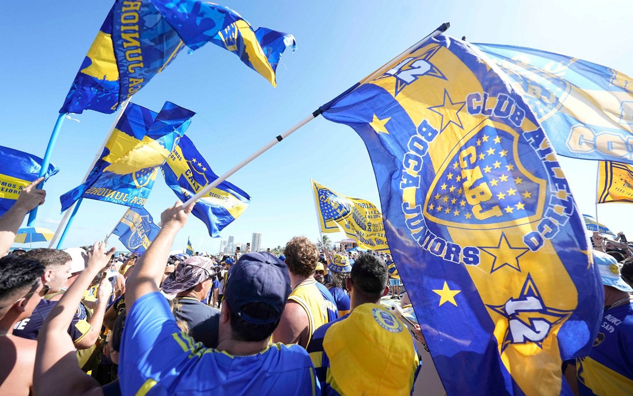 Boca bandeiraço em Miami (Foto: Divulgação/X)