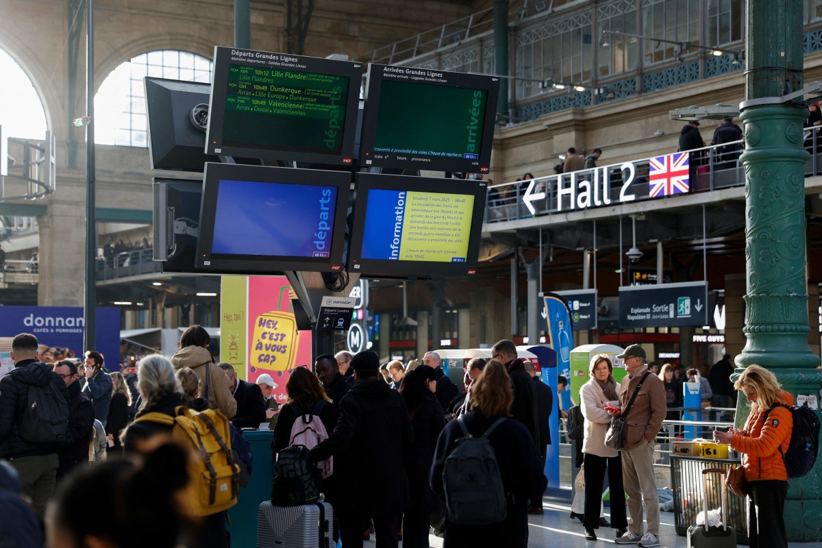 A 'Gare du Nord' é uma das estações mais movimentadas da Europa