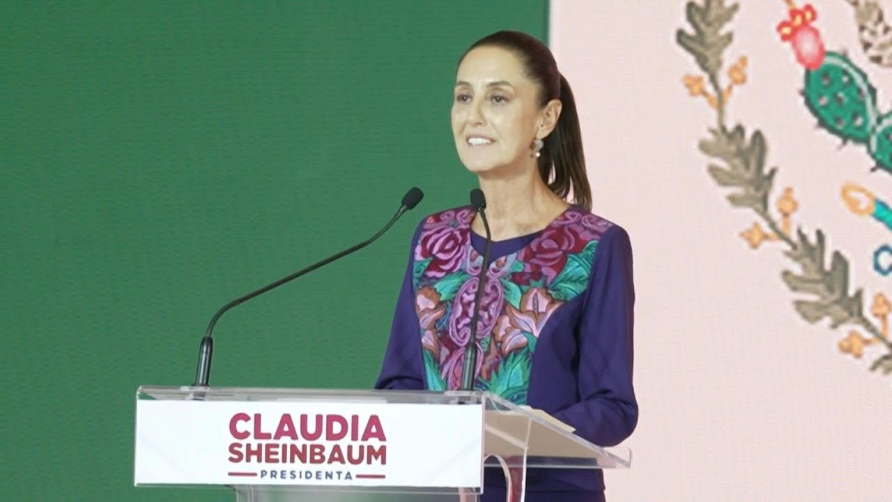 A presidente do México Claudia Sheinbaum 
