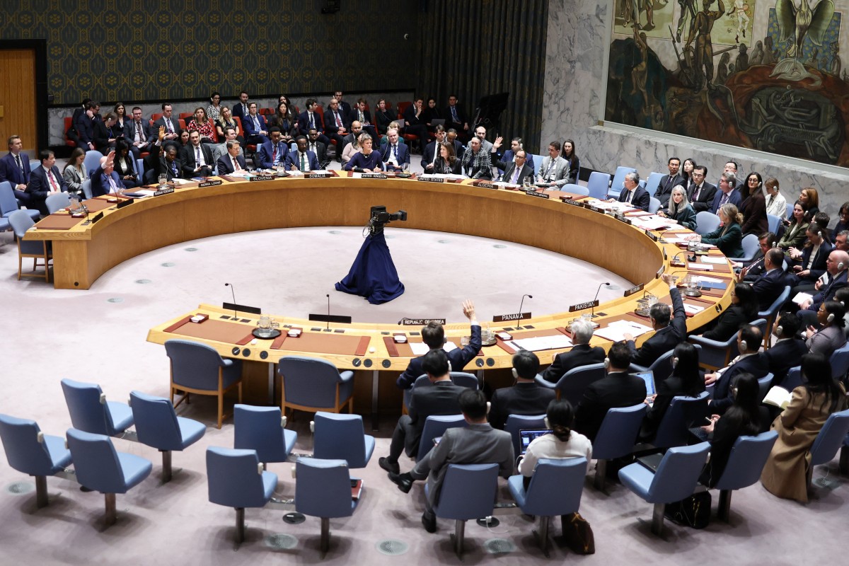Votação do Conselho de Segurança da ONU sobre uma resolução dos EUA sobre a Ucrânia no terceiro aniversário da invasão da Ucrânia pela Rússia