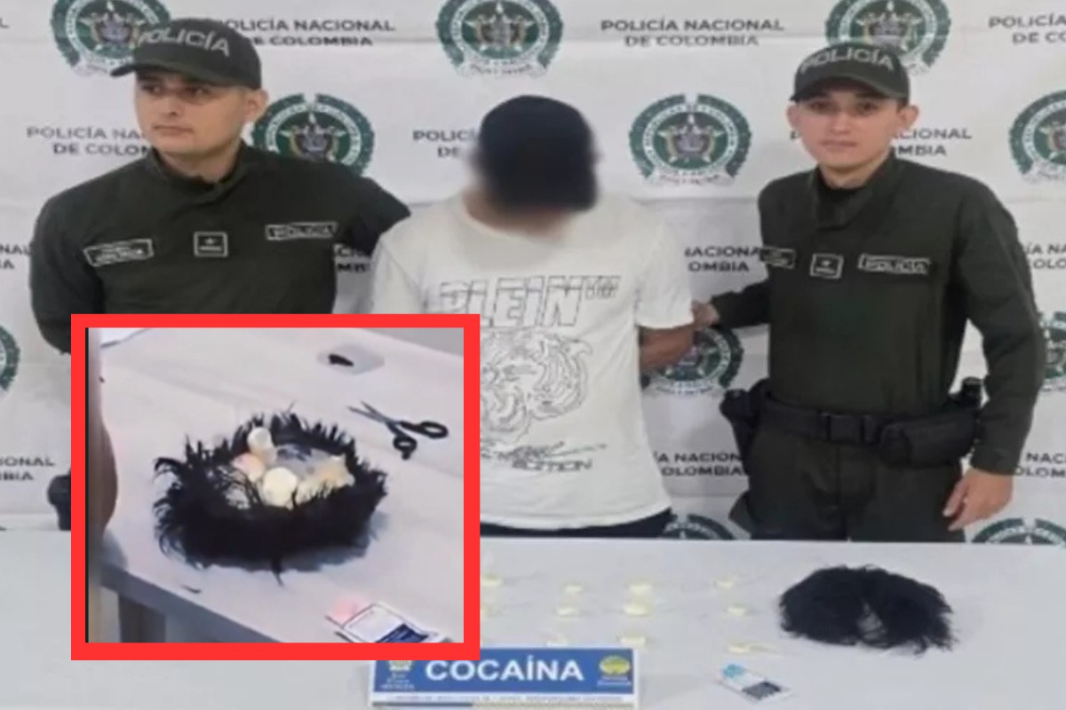 Um homem de 40 anos foi preso com 19 cápsulas de cocaína embaixo de sua peruca