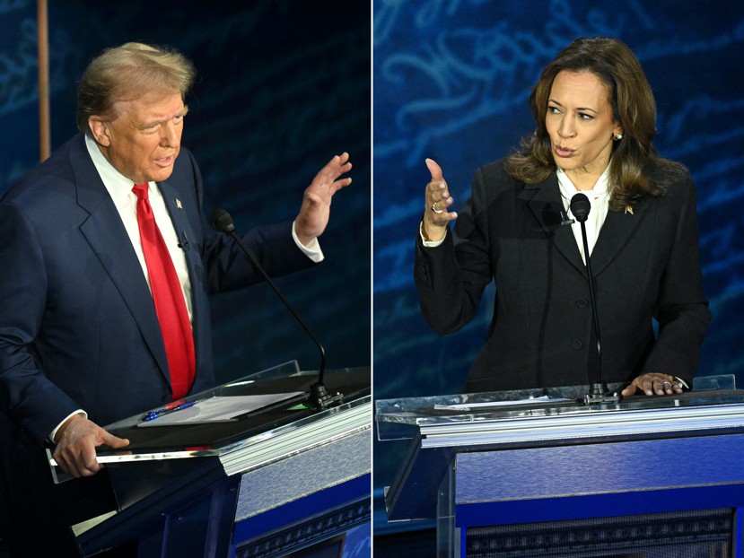 Donald Trump e Kamala Harris