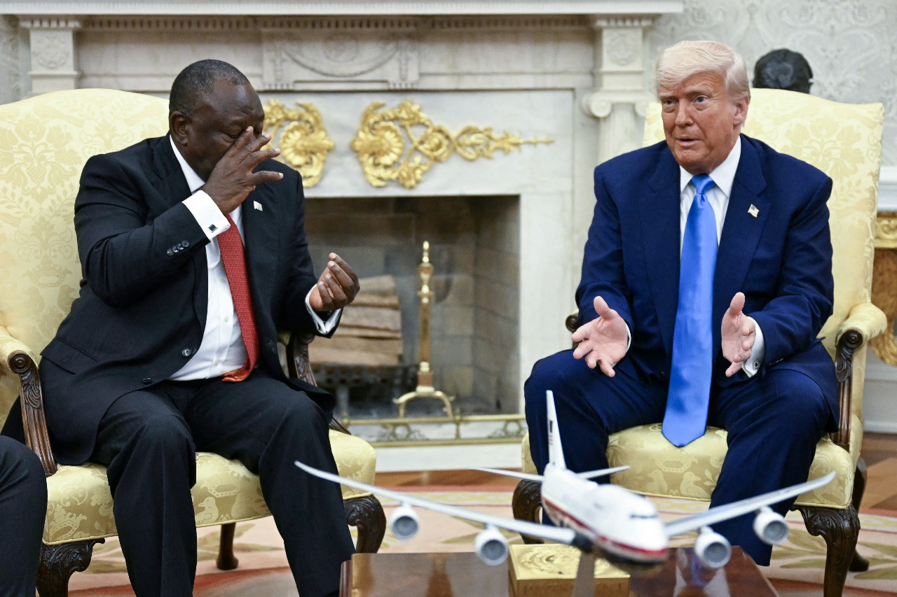 Ramaphosa se recusou a assistir às imagens exibidas por Trump