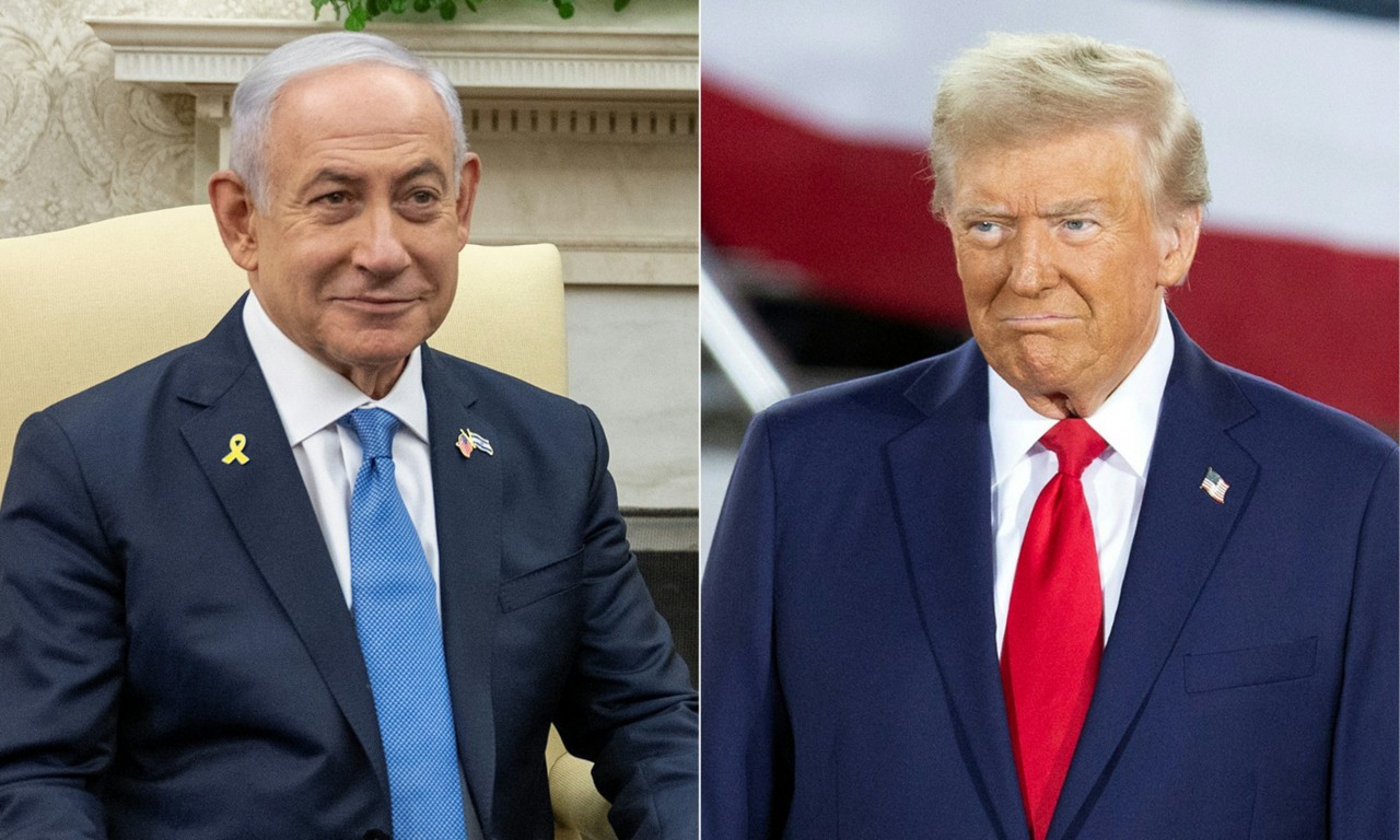 Primeiro-ministro israelense, Benjamin Netanyahu, e Donald Trump