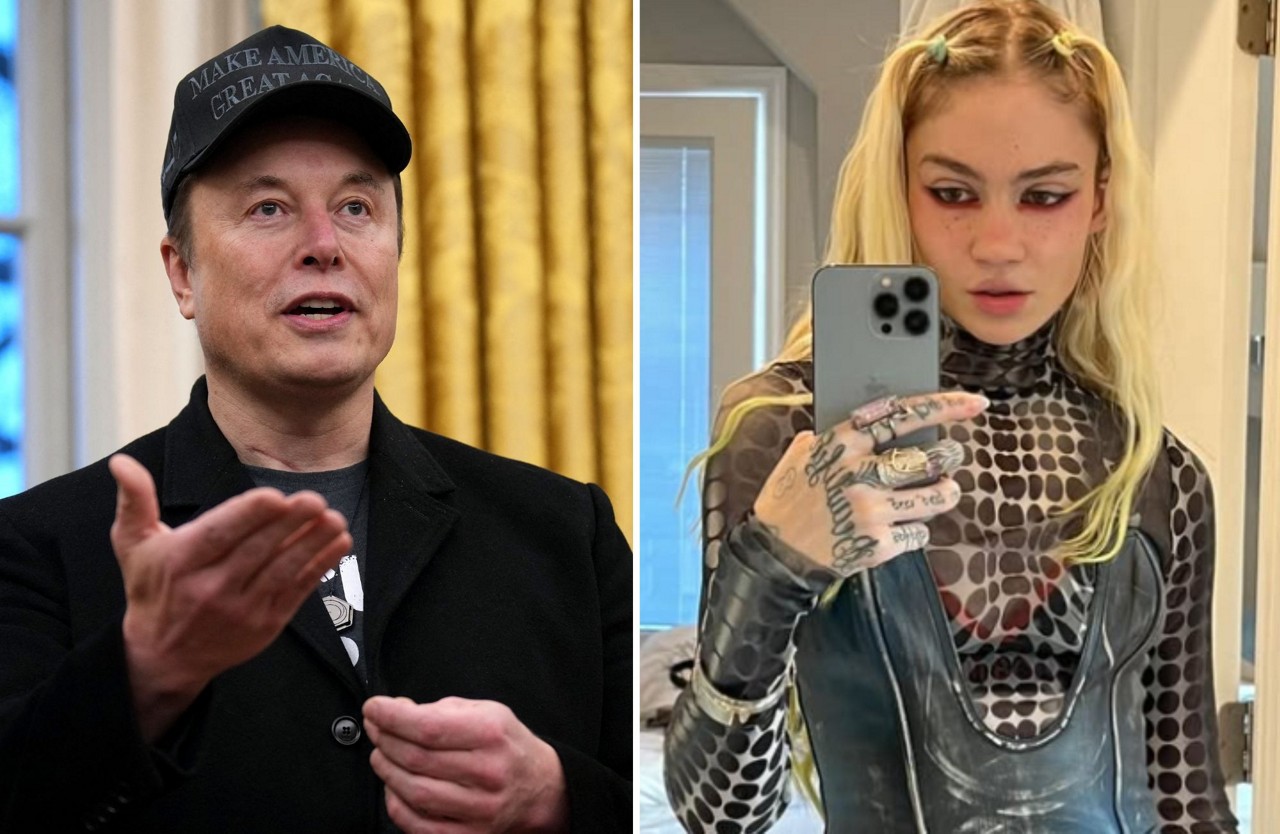 Elon Musk tem três filhos com a cantora Grimes