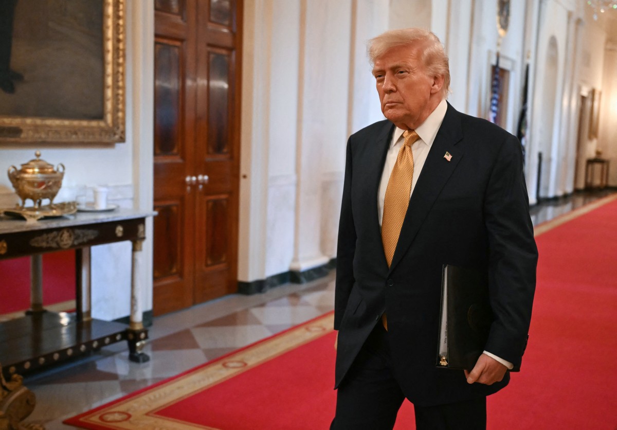 Donald Trump, fotografado nesta quarta-feira