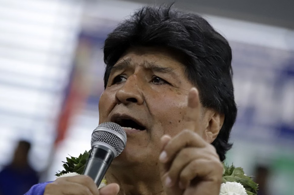 Evo Morales votou em uma comunidade próxima a Lauca Eñe                