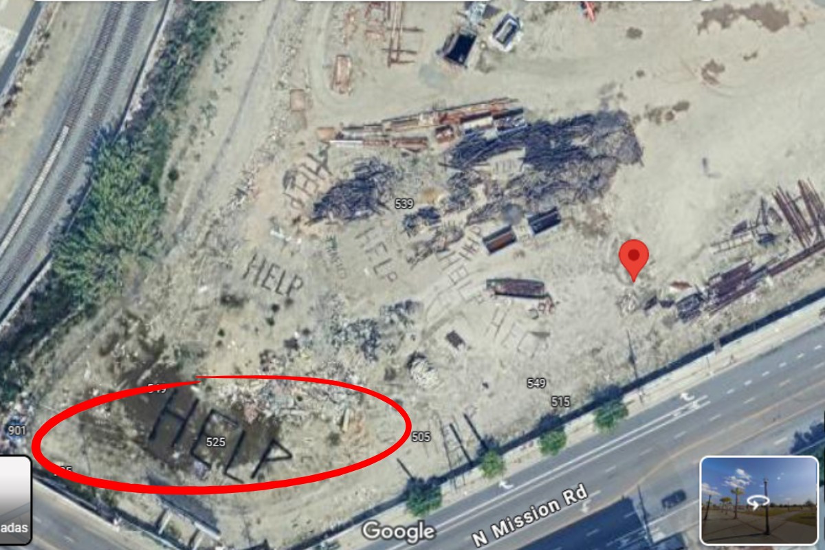 Mensagem misteriosa é vista no Google Maps, em Los Angeles