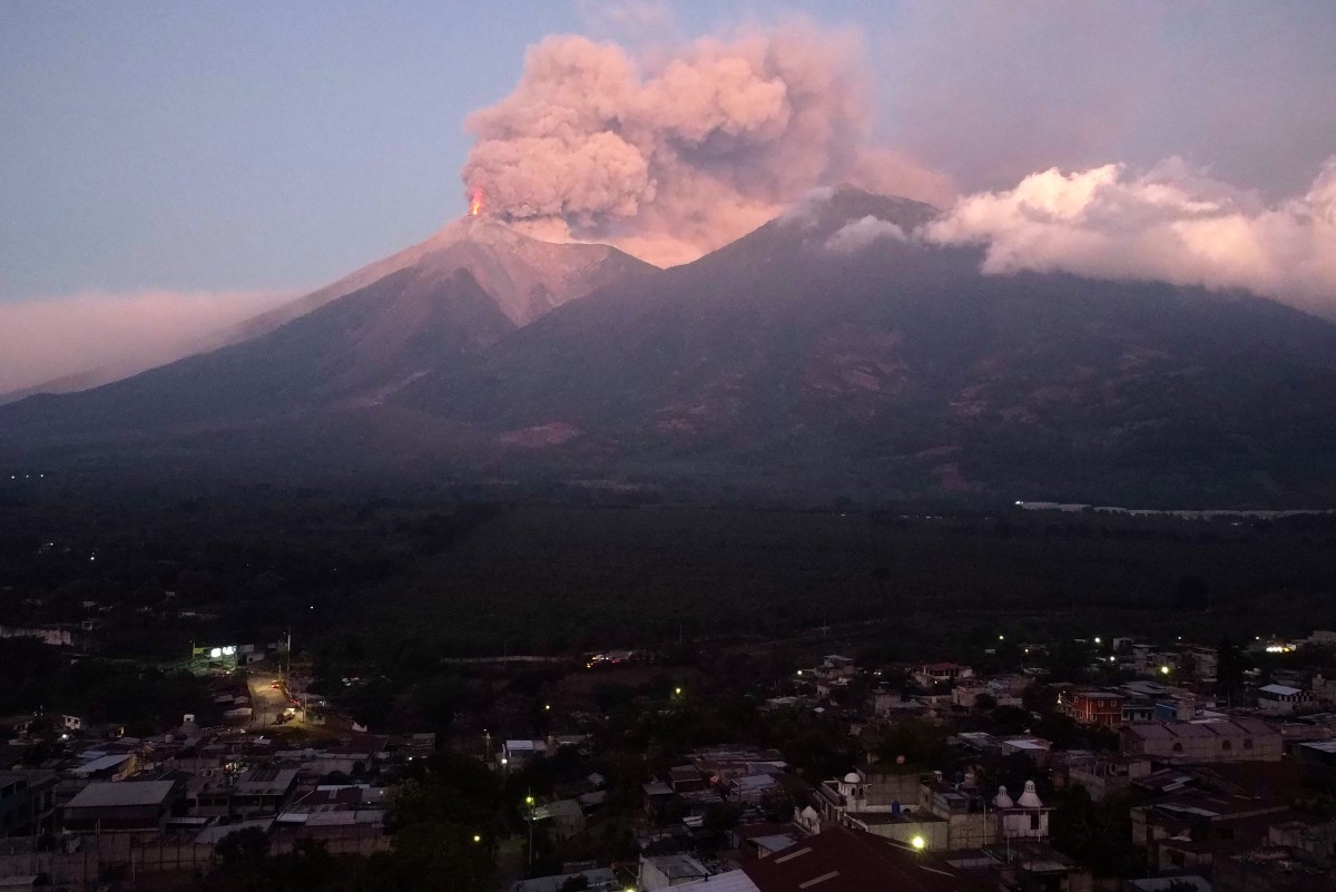 Vulcão de Fogo, na Guatemala