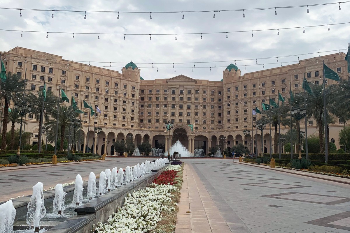 Hotel em Riad, na Arábia saudita, onde as negociações foram mediadas