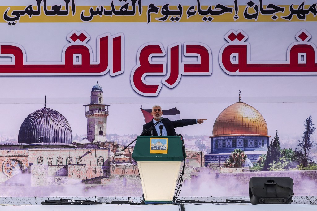 Yahia al-Sinwar, em imagem de abril de 2023
