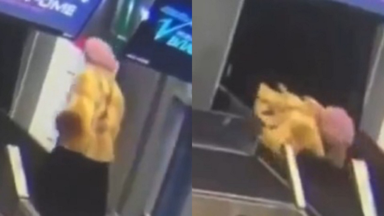 Apesar do susto, a mulher de 74 anos não se feriu