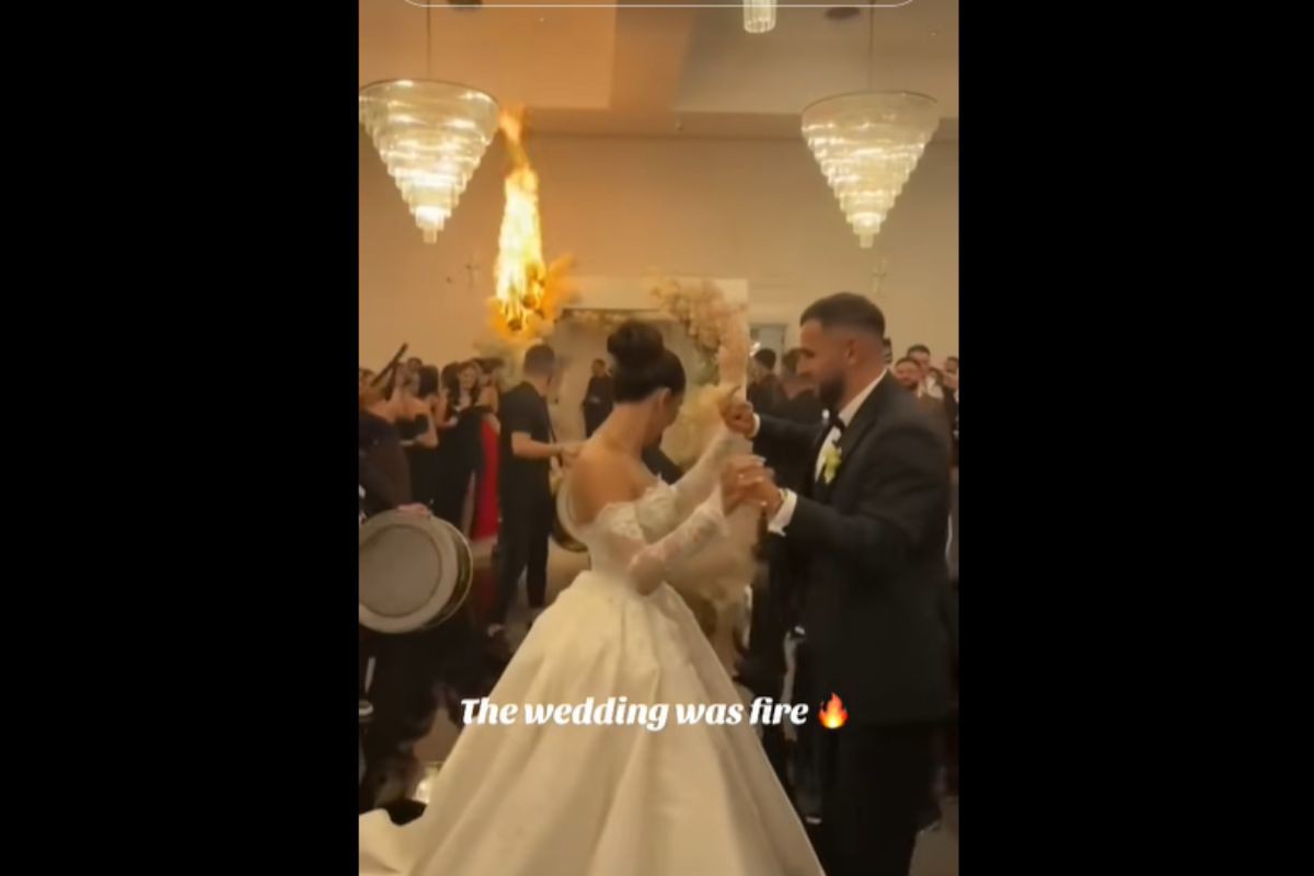 Fogo em decoração de casamento viraliza na internet