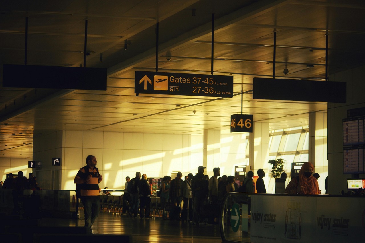 Imagem ilustrativa de um aeroporto na Índia