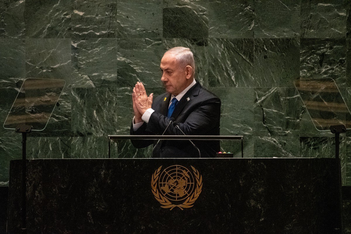 Benjamin Netanyahu, primeiro-ministro de Israel, na ONU